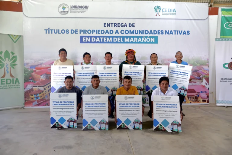 11 comunidades de la provincia del Datem del Marañón aseguran sus territorios ancestrales